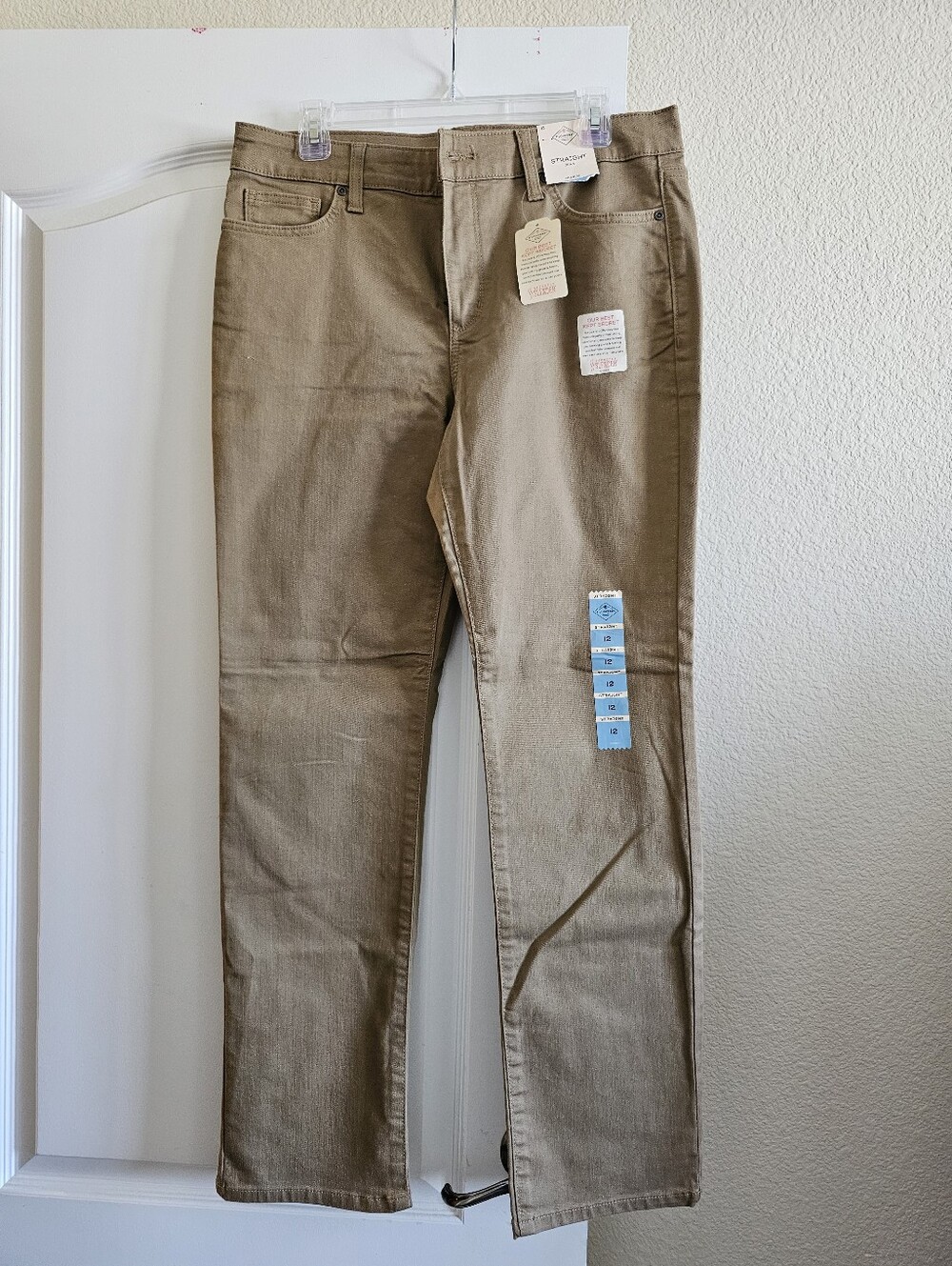St. John's Bay Women's Tan Straight Leg Jeans